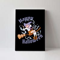 Happy Halloween Anime Witch Girl Canvas