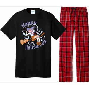 Happy Halloween Anime Witch Girl Pajama Set