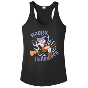 Happy Halloween Anime Witch Girl Ladies PosiCharge Competitor Racerback Tank