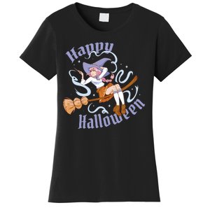 Happy Halloween Anime Witch Girl Women's T-Shirt