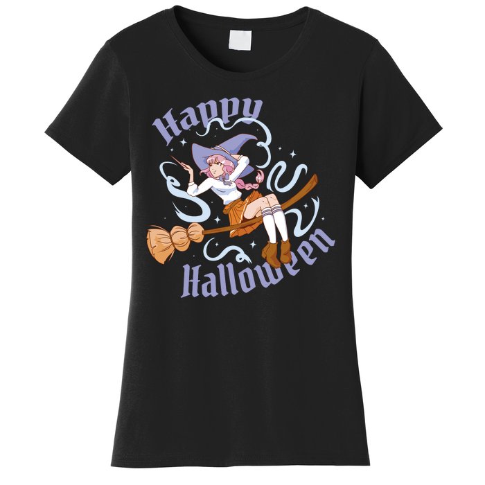 Happy Halloween Anime Witch Girl Women's T-Shirt