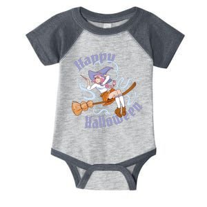 Happy Halloween Anime Witch Girl Infant Baby Jersey Bodysuit