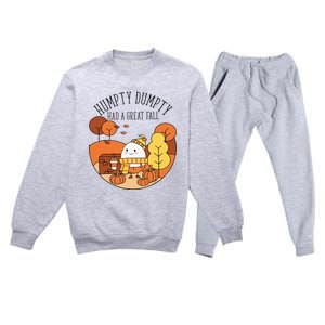 H.U.M.P.T.Y Had A Great Fall Funny Autumn Joke Thankgving Premium Crewneck Sweatsuit Set