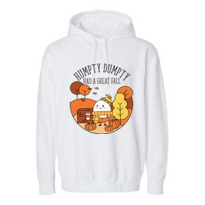 H.U.M.P.T.Y Had A Great Fall Funny Autumn Joke Thankgving Garment-Dyed Fleece Hoodie