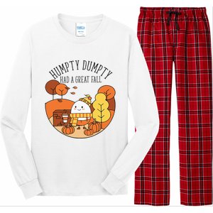 H.U.M.P.T.Y Had A Great Fall Funny Autumn Joke Thankgving Long Sleeve Pajama Set