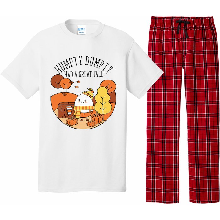 H.U.M.P.T.Y Had A Great Fall Funny Autumn Joke Thankgving Pajama Set