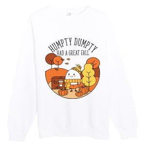 H.U.M.P.T.Y Had A Great Fall Funny Autumn Joke Thankgving Premium Crewneck Sweatshirt