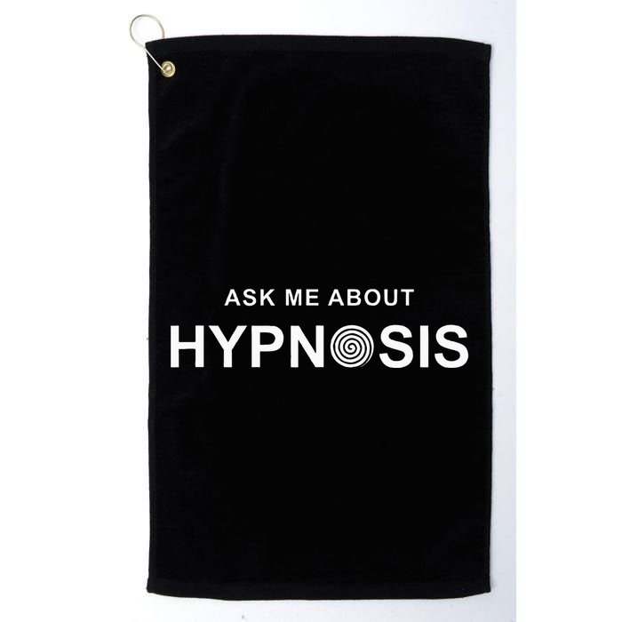 Hypnosis Hypnotist Ask Me About Hypnosis Hypnotic Apparel Golf Towel