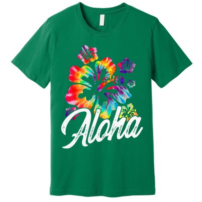 Hawaii Hawaiian Aloha Beaches Hibiscus Flowers Premium T-Shirt