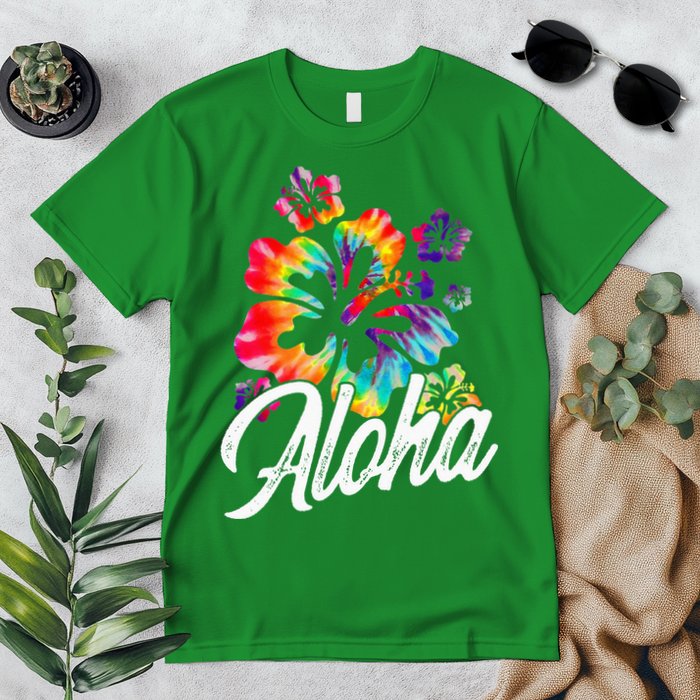 Hawaii Hawaiian Aloha Beaches Hibiscus Flowers Premium T-Shirt