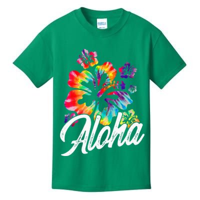 Hawaii Hawaiian Aloha Beaches Hibiscus Flowers Kids T-Shirt