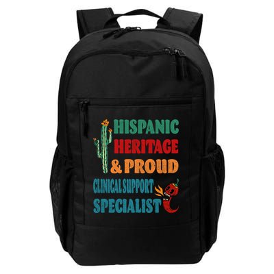 Hispanic Heritage And Proud Clinical Support Specialist Gift Backpack