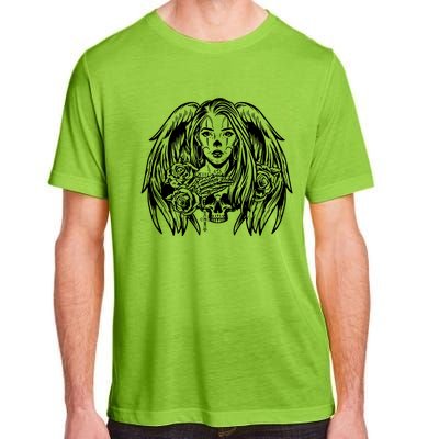 Heaven & Hell Angel Skull Day Of The Dead Adult ChromaSoft Performance T-Shirt