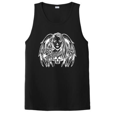 Heaven & Hell Angel Skull Day Of The Dead PosiCharge Competitor Tank