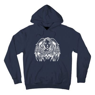 Heaven & Hell Angel Skull Day Of The Dead Tall Hoodie