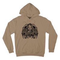 Heaven & Hell Angel Skull Day Of The Dead Hoodie