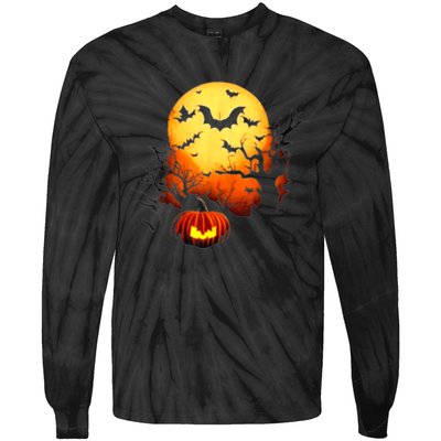 Halloween Tie-Dye Long Sleeve Shirt