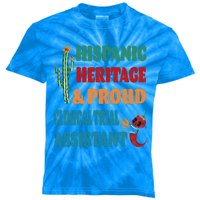 Hispanic Heritage And Proud Clinical Trial Assistant Gift Kids Tie-Dye T-Shirt