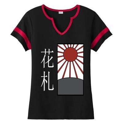 Hanafuda Ladies Halftime Notch Neck Tee