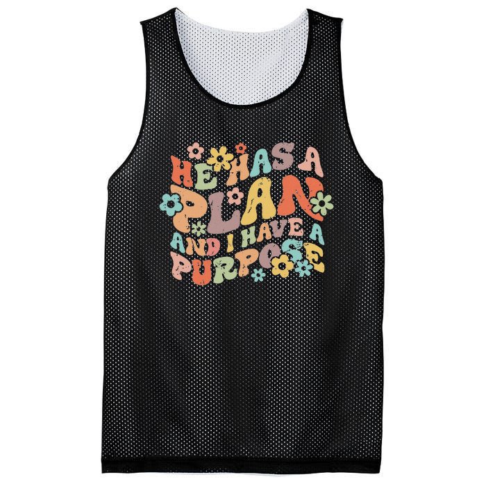 He Has A Plan And I Have A Purpose Mesh Reversible Basketball Jersey Tank