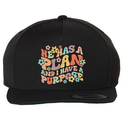 He Has A Plan And I Have A Purpose Wool Snapback Cap