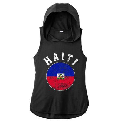 Haiti Ladies PosiCharge Tri-Blend Wicking Draft Hoodie Tank