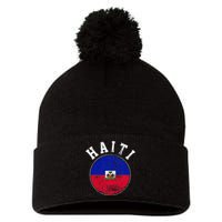 Haiti Pom Pom 12in Knit Beanie