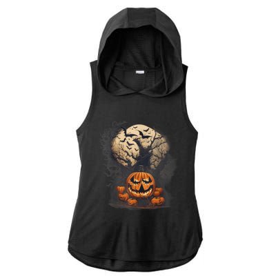 Halloween Ladies PosiCharge Tri-Blend Wicking Draft Hoodie Tank