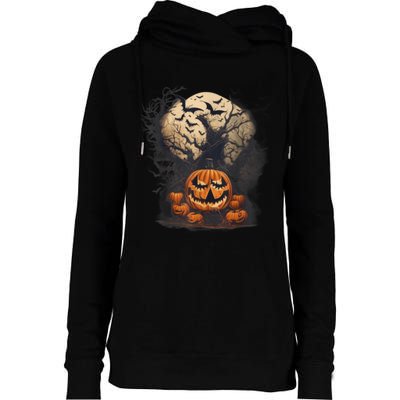 Halloween Womens Funnel Neck Pullover Hood