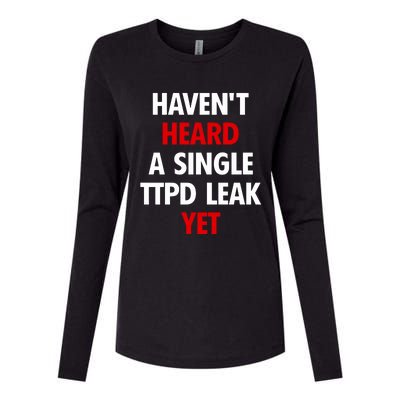 HavenT Heard A Single Ttpd Leak Yet Womens Cotton Relaxed Long Sleeve T-Shirt