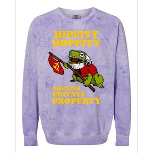 Hippity Hoppity Abolish Private Property Colorblast Crewneck Sweatshirt