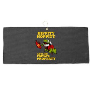 Hippity Hoppity Abolish Private Property Large Microfiber Waffle Golf Towel