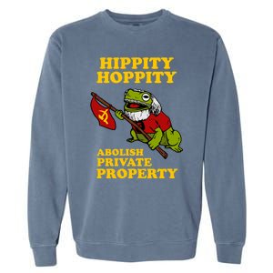 Hippity Hoppity Abolish Private Property Garment-Dyed Sweatshirt