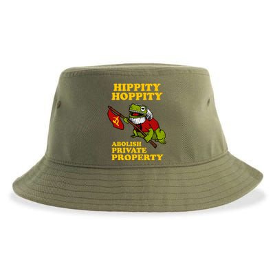 Hippity Hoppity Abolish Private Property Sustainable Bucket Hat