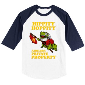 Hippity Hoppity Abolish Private Property Baseball Sleeve Shirt