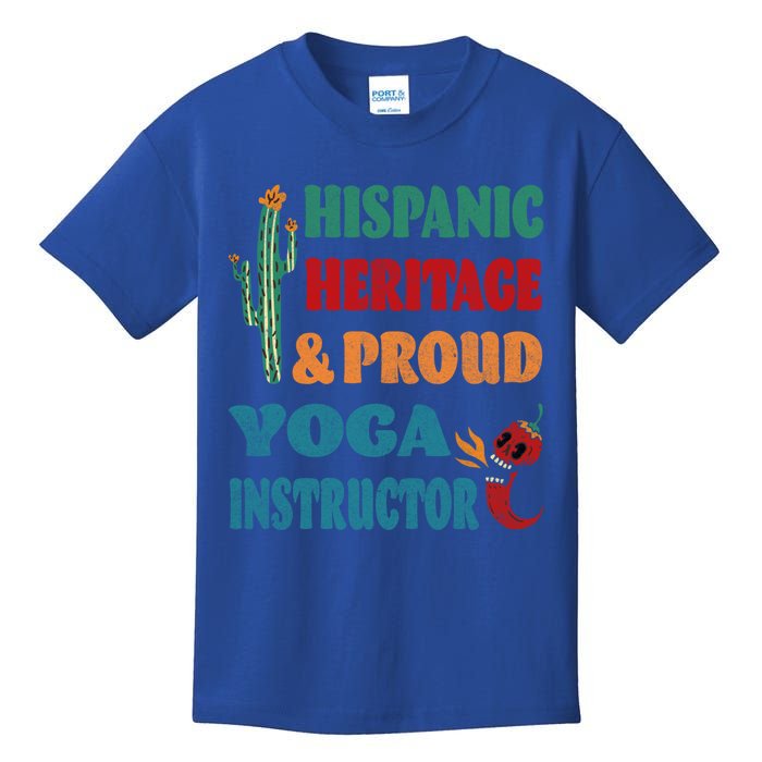 Hispanic Heritage And Proud Yoga Instructor Gift Kids T-Shirt