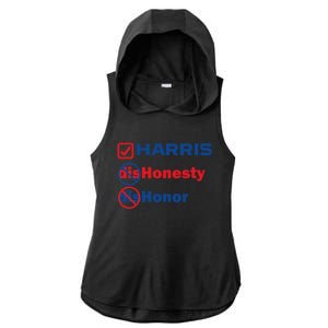 Harris Honesty And Honor Ladies PosiCharge Tri-Blend Wicking Draft Hoodie Tank