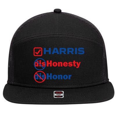 Harris Honesty And Honor 7 Panel Mesh Trucker Snapback Hat