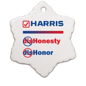 Harris Honesty And Honor Ceramic Star Ornament