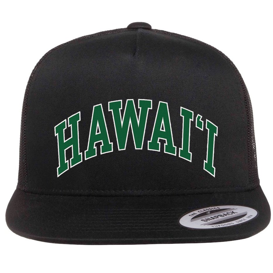 Hawaii Flat Bill Trucker Hat