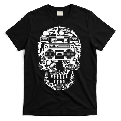 Hip Hop Boombox Hiphop Boombox Skull T-Shirt
