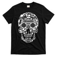 Hip Hop Boombox Hiphop Boombox Skull T-Shirt