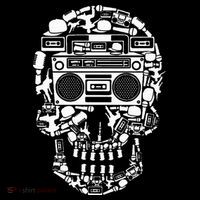 Hip Hop Boombox Hiphop Boombox Skull Tall T-Shirt