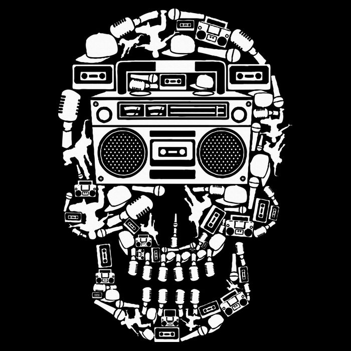 Hip Hop Boombox Hiphop Boombox Skull Bucket Hat