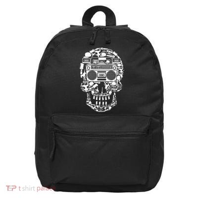 Hip Hop Boombox Hiphop Boombox Skull 16 in Basic Backpack