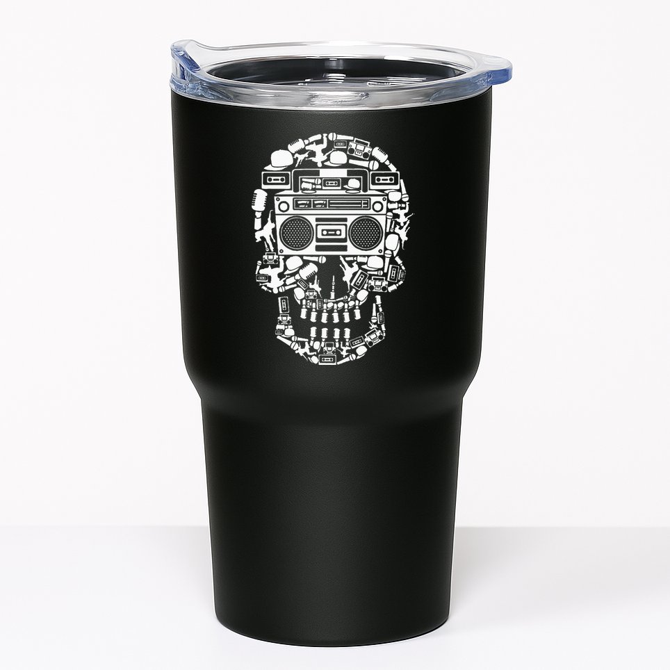 Hip Hop Boombox Hiphop Boombox Skull Tumbler