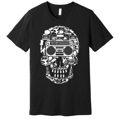 Hip Hop Boombox Hiphop Boombox Skull Premium T-Shirt