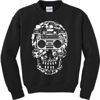 Hip Hop Boombox Hiphop Boombox Skull Kids Sweatshirt