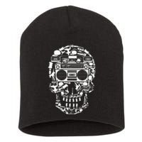 Hip Hop Boombox Hiphop Boombox Skull Short Acrylic Beanie