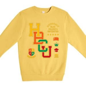 HBCU Historically Black Colleges Universities Grad Alumni Premium Crewneck Sweatshirt